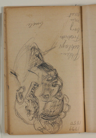 Study by Adam Oehlenslchläger after the portrait bust at Frederiksborg, Niels Larsen Stevns