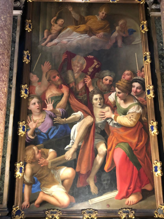 Ossessa freed by the invocation of San Gennaro, Domenichino, circa 1640