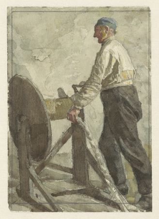 Touwslager, RP-T-1962-127, between 1874 and 1925