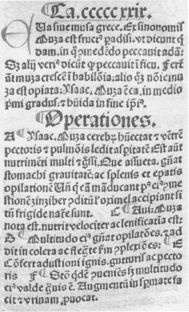Text Hortus sanitatis, 1491