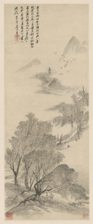"Scroll of Autumn Thoughts in Liucun, Wu Li"