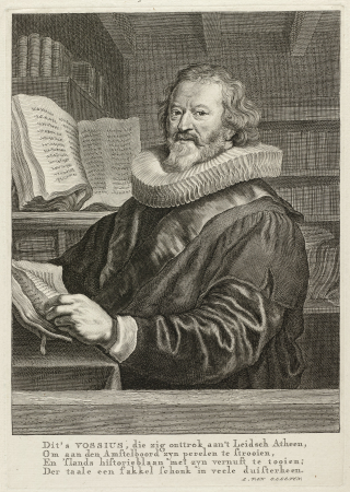 Portret van de schrijver en theoloog Gerardus Joannes Vossius. NL-HlmNHA 1477 53009892, Theodor Matham, between 1769 and 1818