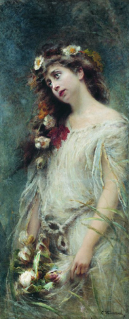 Makovsky Ophelia, Konstantin Makovsky, circa 1880