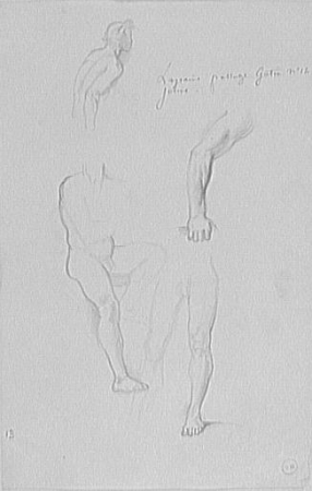 Study sheet for Moses in view of the Promised Land, Gustave Moreau