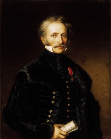 Portrait of Móric Ullmann, Miklós Barabás, 1857