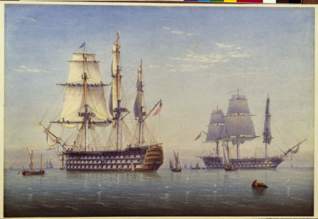 Ships Of The Line, William Joy, between 1825 and 1840