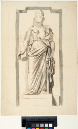 Study of the Statue of Minerva, from Mazarin's Gallery, Paris, Claude Audran the Younger