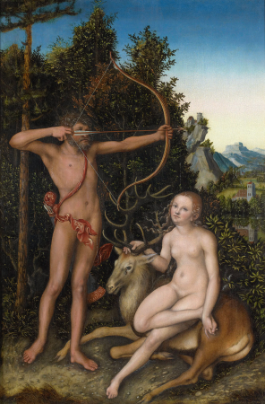 Apollo and Diana, Lucas Cranach the Elder, circa 1526