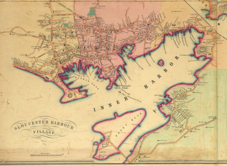1851 map GloucesterMA byHFWalling BPL M8699