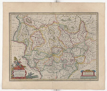 Atlas, or representation of the universal world and its parts, made in very ample and exact tables and descriptions, divided into two volumes. New edition..., 1633