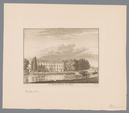 Gezicht op Huis Ter Meer, RP-P-2019-1946, between 1745 and 1774