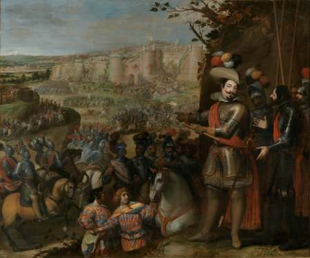 The capture of Rheinfelden (1633) by the troops of the Duke of Feria., Vincenzo Carducci, 1634