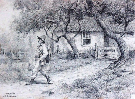 It was hers that at the break of dawn, I left..., Antônio Parreiras, 1927