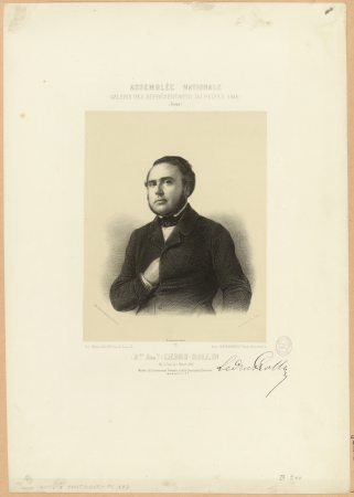 Galerie des Représentants du Peuple portrait de Alexandre-Auguste Ledru-Rollin (1807-1874), représentant du peuple pou, G.12126(1), Achille Devéria, En 1848