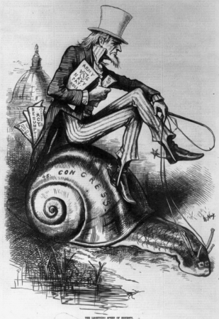 Lightning Speed of Honesty - Nast, Thomas Nast, 1877