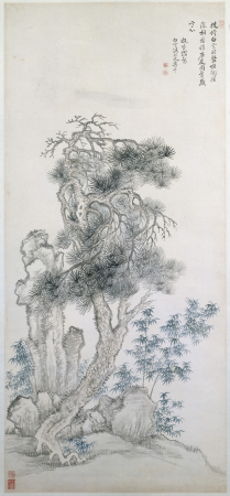 "Yun Shouping Pine and Bamboo Picture Scroll", Yun Shouping