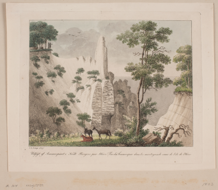View of Sommerspiret in the chalk mountains on Møn, Søren L. Lange, 1803