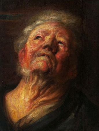 Study of the head of Abraham Grapheus., Jacob Jordaens, 1620s