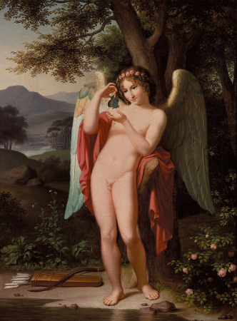 Cupid with a butterfly., Christian Gottlieb Kratzenstein-Stub, between 1810 and 1816