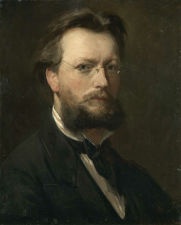 Self-portrait, Christian Meyer Ross, Christian Meyer Ross, circa 1880