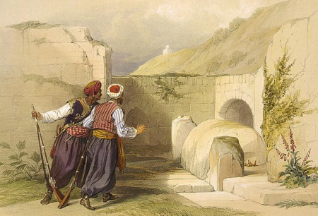 Tomb of Joseph at Shechem, David Roberts, 1839