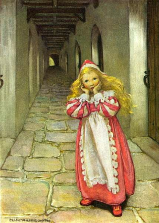 She ran for some distance, turned several times, and then began to be afraid., Jessie Willcox Smith, 1 January 1920