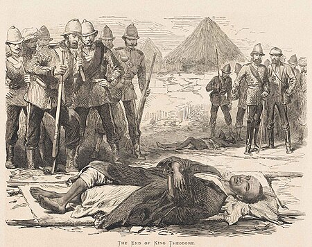 The End of King Tewodros II, William Simpson, 1860s
