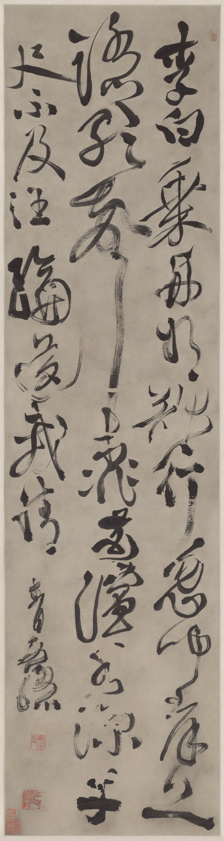"Scroll of Tang Poetry in Cursive Script by Xu Wei", Xu Wei