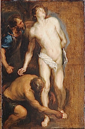Study for the Martyrdom of Saint Sebastian, Anthony van Dyck, circa 1620