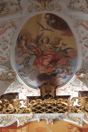 Stift Ossiach - Deckengemaelde - Apotheose hl Margareta - Josef Ferdinand Fromiller, Josef Ferdinand Fromiller