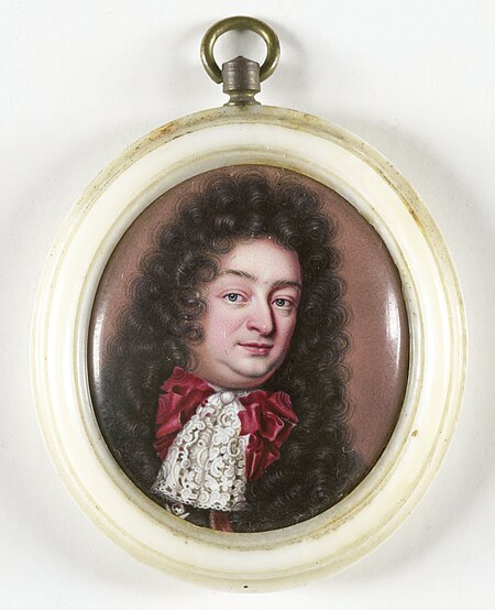 Portrait of an unknown man, Jean Petitot, between 1670 and 1680