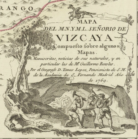 Map of the... lordship of Biscay, composed on some handwritten maps... and in particular those of Mr. Guillermo Bowles / By the Geographer D. Tomas Lopez, 1769
