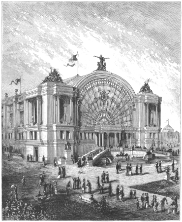 Bruxelles - Exposition nationale de 1880 - Le pavillon d'art ancien, Auguste Tilly