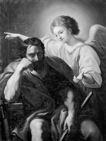 Englen åbenbarer sig for Josef, Hans Hansen, 1803