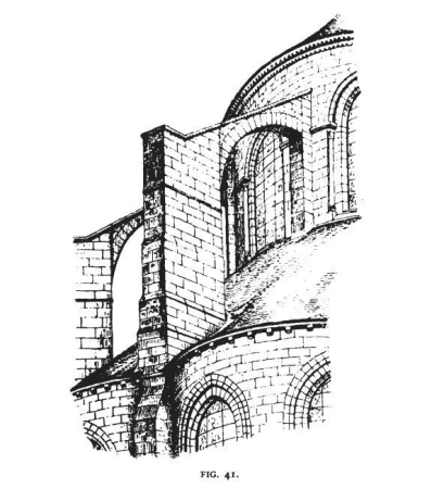 Fig 41 -Flying buttress of the Apse of St. Leu d’esserent, Charles Herbert Moore