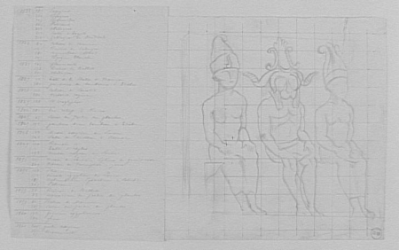 List of references to Magasin Pittoresque and Studies of three Egyptian statues, between 1850 and 1895