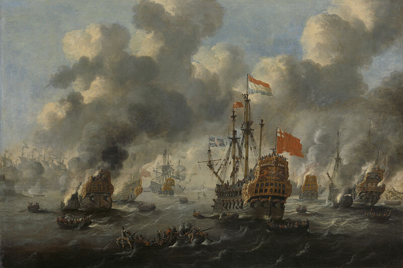 The Burning of the English Fleet off Chatham, June 20, between 1667 and 1700