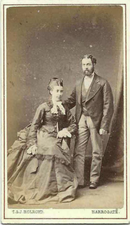Unnamed couple by T & J Holroyd, between 1863 and 1872