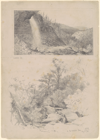 Kaatskill Fall; and In the Kaatskill Clove, Andrew Fisher Bunner, 1866