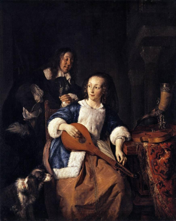 The Cittern Player, Gabriel Metsu, after 1660