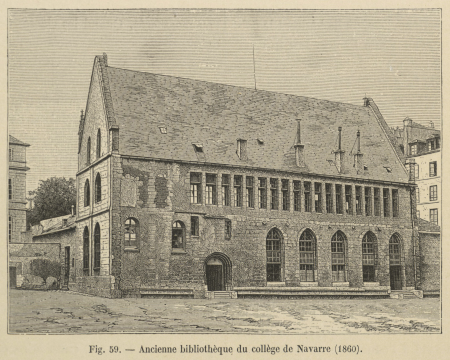 Former library of the Navarre College, 1860., between 1875 and 1882