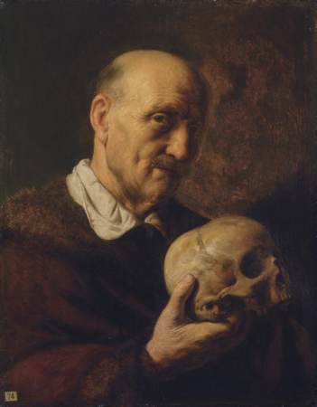 Jan Lievens - old man with a skull 1620s, Jan Lievens, between 1625 and 1626