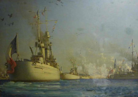 Naval review in Algiers in 1930, Paul Jobert