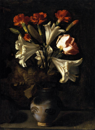 Vase of Flowers, Juan Fernández el Labrador, between 1635 and 1636