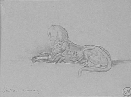Study of a Panther for Salome Dancing Before Herod, Gustave Moreau, between 1850 and 1895