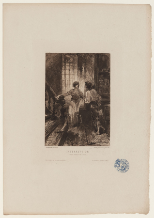 Interruption (à une lecture de Platon) Les Chansons des rues et des bois I, I, Interruption à une lecture de Platon V, 2017.0.2410, Edmond Morin, circa 1882