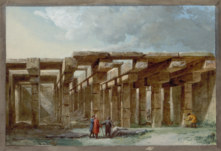 Internal view of a cistern at San Basilio near Lentini., Jean-Pierre Houël, between 1776 and 1779