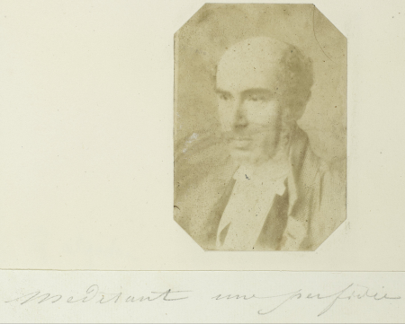 Zelfportret, 'Meditant une perfidie', RP-F-AB12277-L, Eduard Isaac Asser, between 1845 and 1855