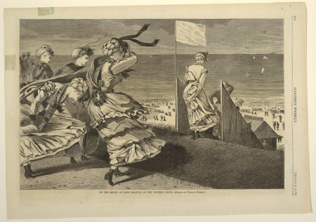 Print, "On the Bluff at Long Branch, at the Bathing Hour", August 6, Winslow Homer, 6 August 1870