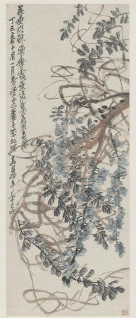 "Wu Junqing Wisteria Scroll", Wu Chang-shuo